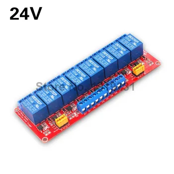 

24V 8 Channel Relay Module High and Low Level Optocoupler Isolation Relay Module