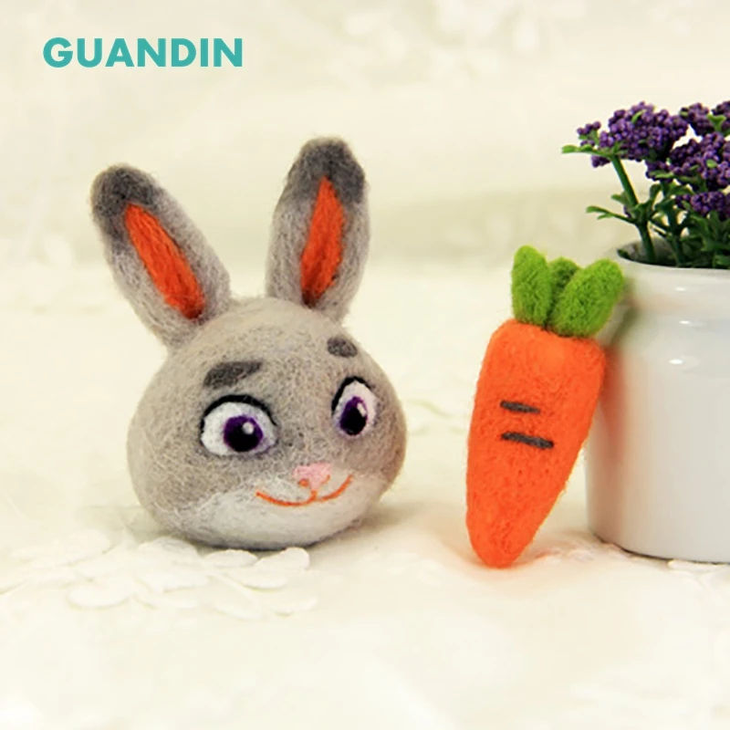 GUANDIN посылка необработанный войлочный материал упаковка сделай сам Mr.Tiger & Mrs.