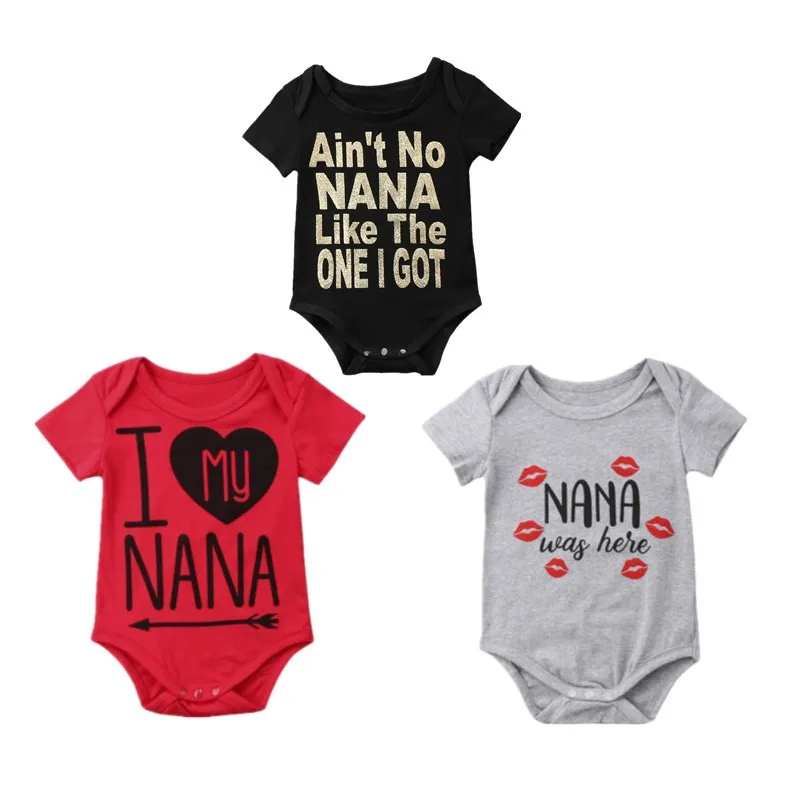 

3 color Cute Newborn Baby Girl Boy Bodysuits Jumpsuit Short Sleeve Bodysuit Clothes Outfits 0-2T