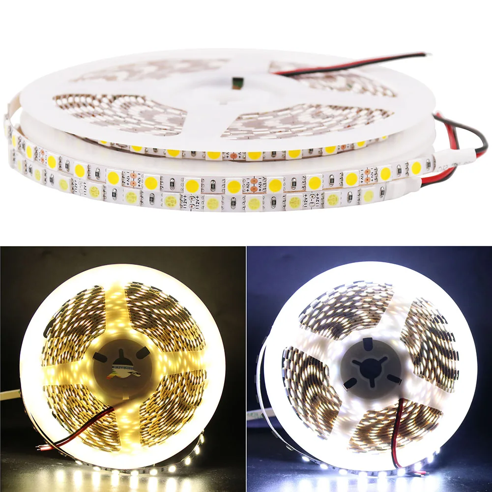 Супер яркая DC 12 V 5 M гибкая 5050 SMD мм широкая Светодиодная лента 84 светодиодный s/m