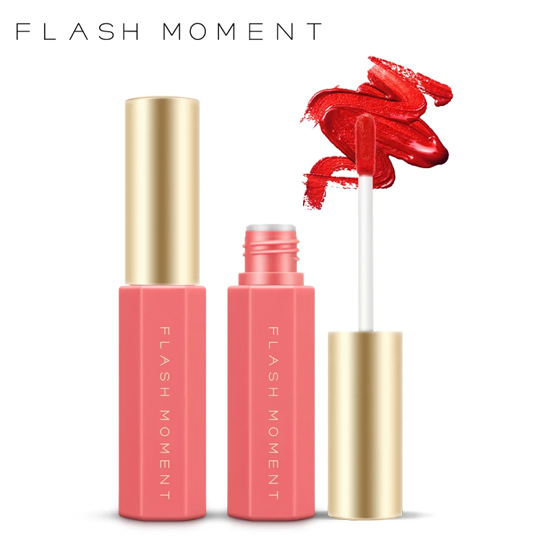 FlashMoment 1 шт. 6 цветов натуральный ингредиент бархат чувство Mattte блеск для губ