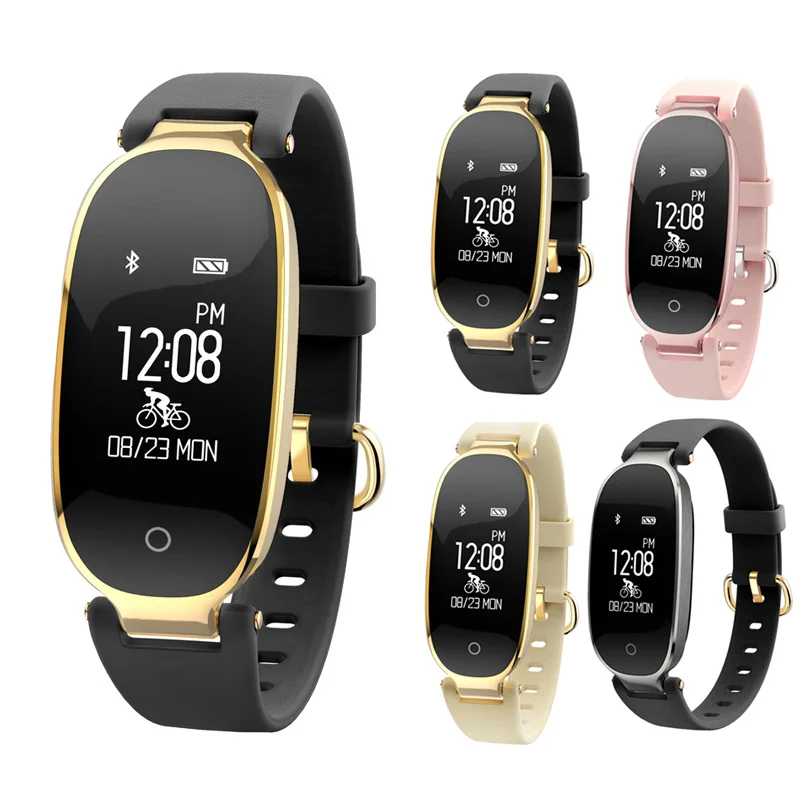 

Women Smart Band Bracelet Sleep Heart Rate Monitoring Step Count Calories For Sport IOS Android @JH