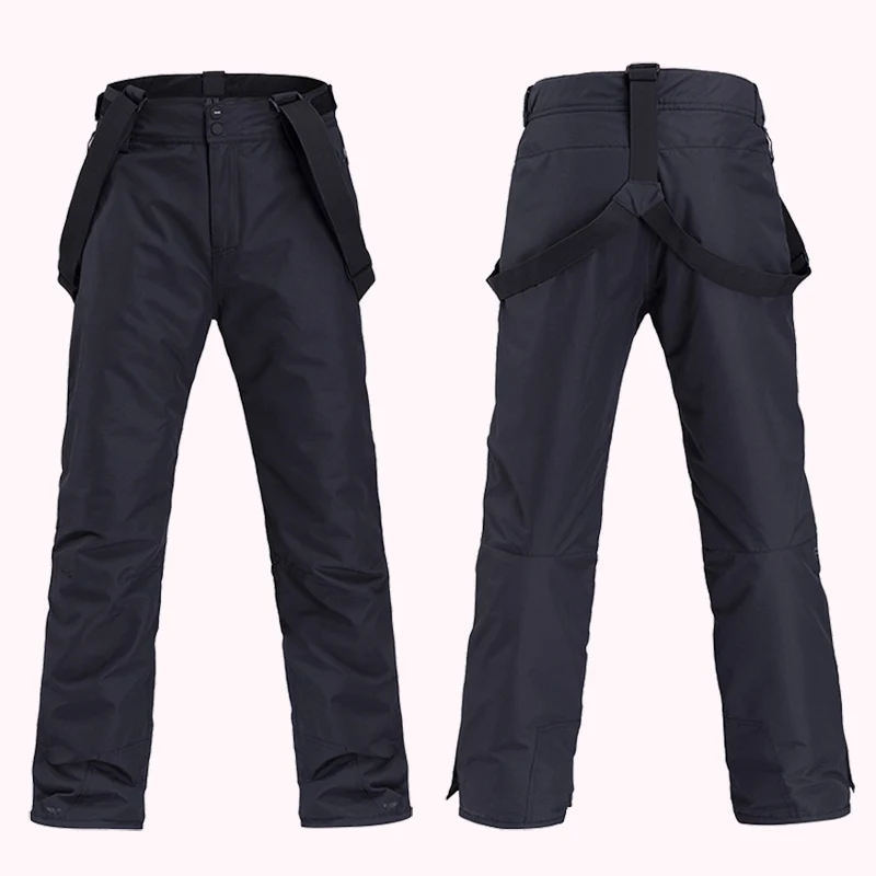 Мужские лыжные штаны для открытого воздуха спортивные высококачественные Подтяжки Брюки Мужская ветронепроницаемая Водонепроницаемая теплая зимняя сноуборд джинсовые брюки