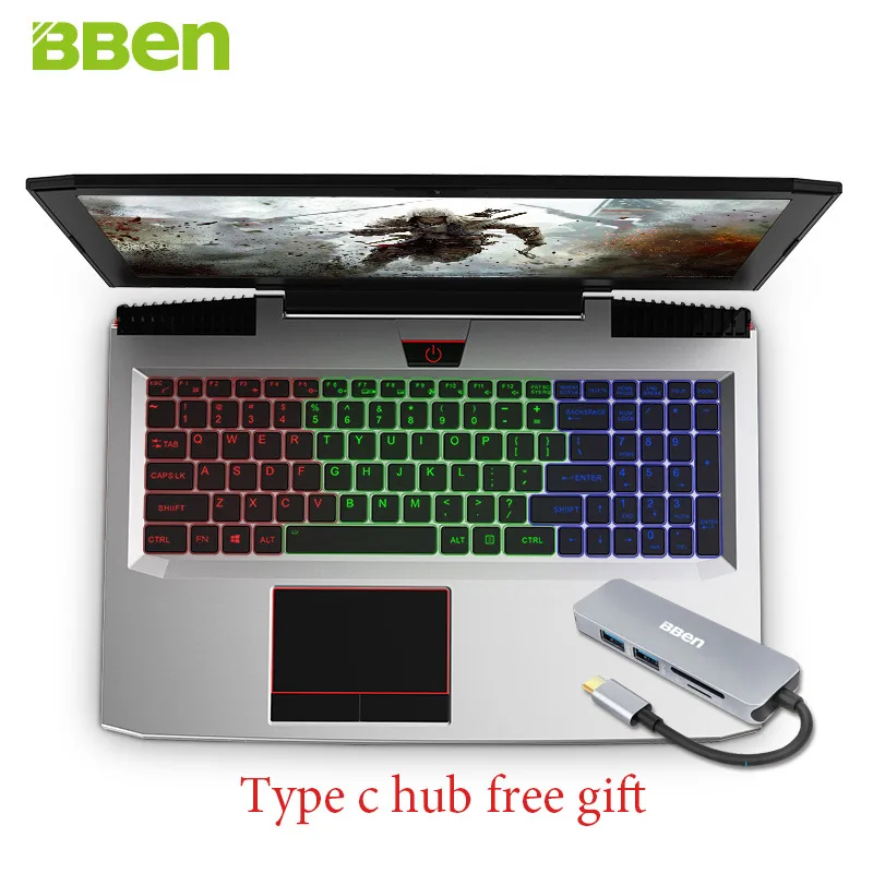 BBEN G16 15 6 "предварительно Win10 Intel I7 7700HQ Процессор NVIDIA GTX1060 GDDR5 FHD1920 * 1080 32 г