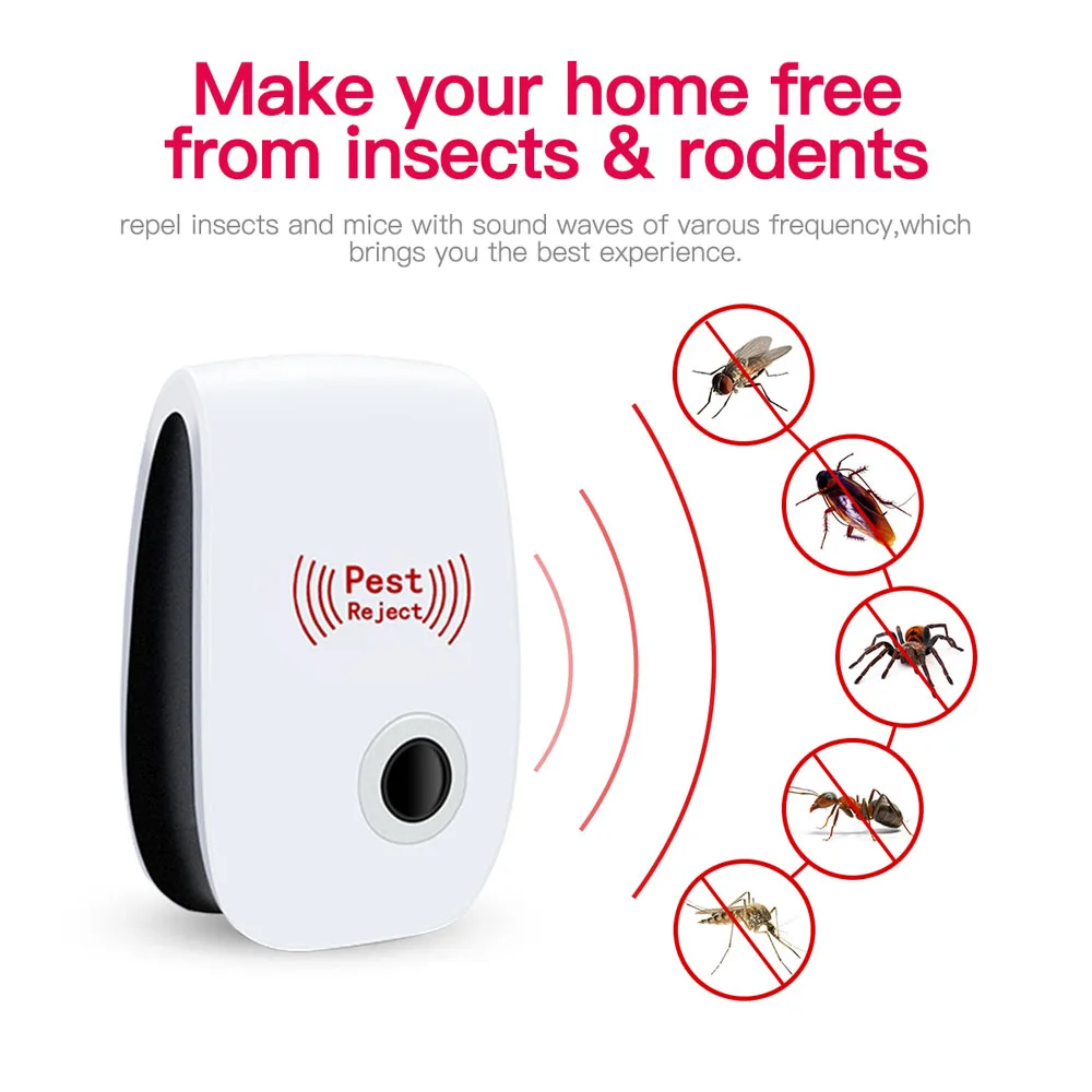 UK/US/EU Plug ABS ультразвуковые экологические электронные средства защиты от