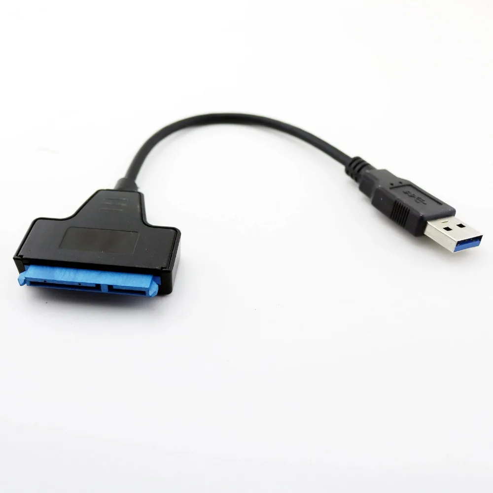 ^Cheap 10x USB 3.0 A Male To SATA 22 Pin Female Hard Disk Drive SSD Adapter Connector Cable Cord 2.5 Inch 20cm