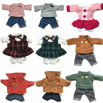 1pc Doll Clothes for 30cm Le Sucre Rabbit Bear Plush Toys Sweater Skirt Dress Couple Suit for 1/6 BJD Dolls Gifts for Girls 1