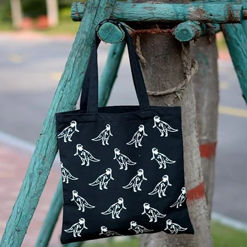 

2019 Women Shoulder Bags Cartoon Printing Zipper Canvas Handbags Fashion Female Casual Simple Students School Bags