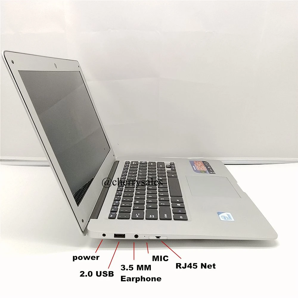 Ноутбук 14 дюймов ноутбук Windows 7/8 Четырехъядерный 4G 750G HDD Wi Fi Веб камера портативный