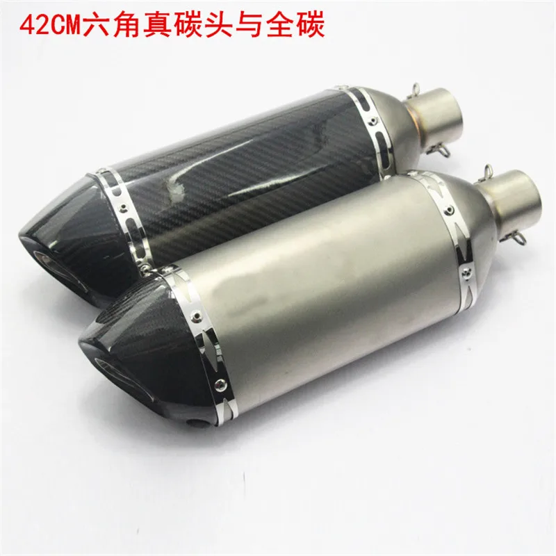 

SPEED SCORPION 42CM Carbon Fiber Akrapovic Exhaust Pipe Motorbike 42cm Long Exhaust Silencer Yoshimura Muffler For Z1000 Tmax530