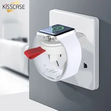 KISSCASE Беспроводное зарядное устройство для Apple Watch 4 3 2 1 зарядное устройство портативный адаптер для Apple Watch 4 3 Зарядное устройство Док-станция Snel Lader зарядное устройство