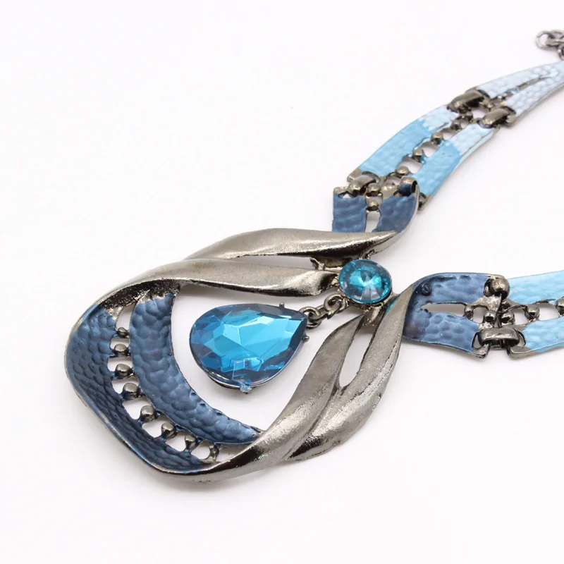 Романтический водослива Кристалл В Форме Свадебный комплект ювелирных изделий