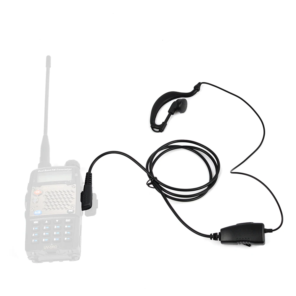 HYS BF G06S ham radio 2 PinK Earpiece G Shape earphone Two Way Radio