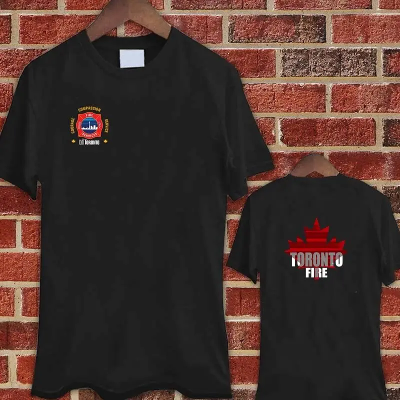 

Toronto Canada Firefighter Fire Department black t-shirt shirts tee S-3XL