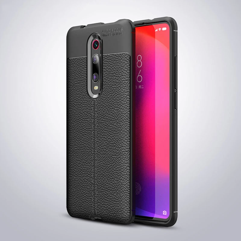 Противоударный чехол KEYSION для Xiaomi mi 9T Pro mi 9 Lite A3 A2 Ltchi с узором для телефона Red mi K20 Pro K30 Note 8 8 8A 7 7a Y3 - Цвет: Черный