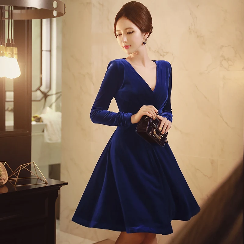 Оригинальный 2018 бренд vestido новый v Воротник модные повседневные Длинные рукава