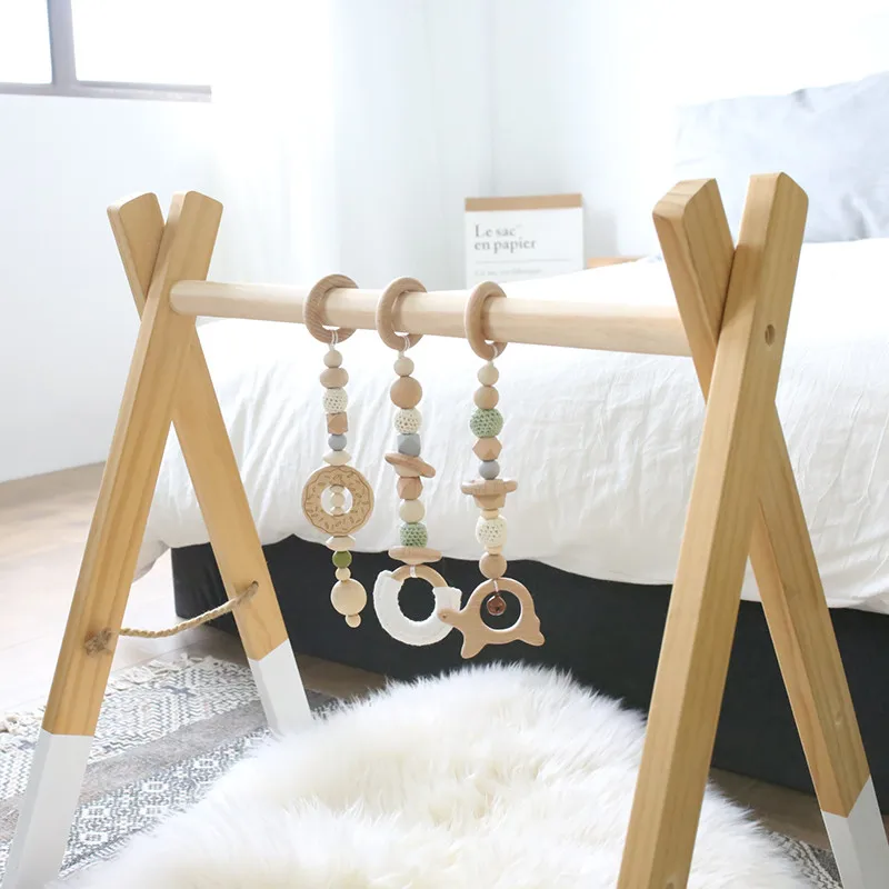 1Set Baby Toys Rattle Mobile Crib Silicone Beads Beech Donut Teether DIY Handmade Infant Bed Stroller Hanging Decor With Holder 1Set Baby Toys Rattle Mobile Crib Silicone Beads Beech Donut Teether DIY Handmade Infant Bed Stroller Hanging Decor With Holder