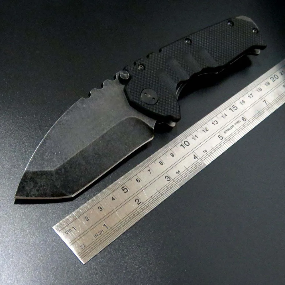 

High quality MDF-3 folding knife Stonewash Steel Handle 440 Blade Hunting folding knife Outdoor camping knife Hand Tool knife