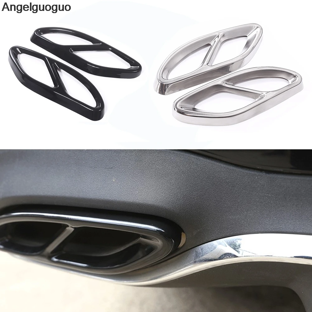 

Car Tail Exhaust pipe Cover Trim For Mercedes Benz C GLC E A B GLE GLS Class W205 X253 W213 W176 W246 W166