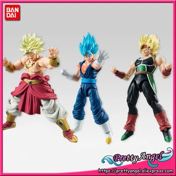

PrettyAngel - Genuine Bandai Tamashii Nations SHODO Vol.5 Dragon Ball Z Vegetto & Bardock & Broly (9cm tall) Action Figure