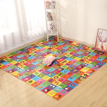 Двухсторонний мультяшный детский коврик для ползания подстилка коврик для дома, спальни, паззл с толстой прострочкой, коврик из пеноматериала, поколение татами
