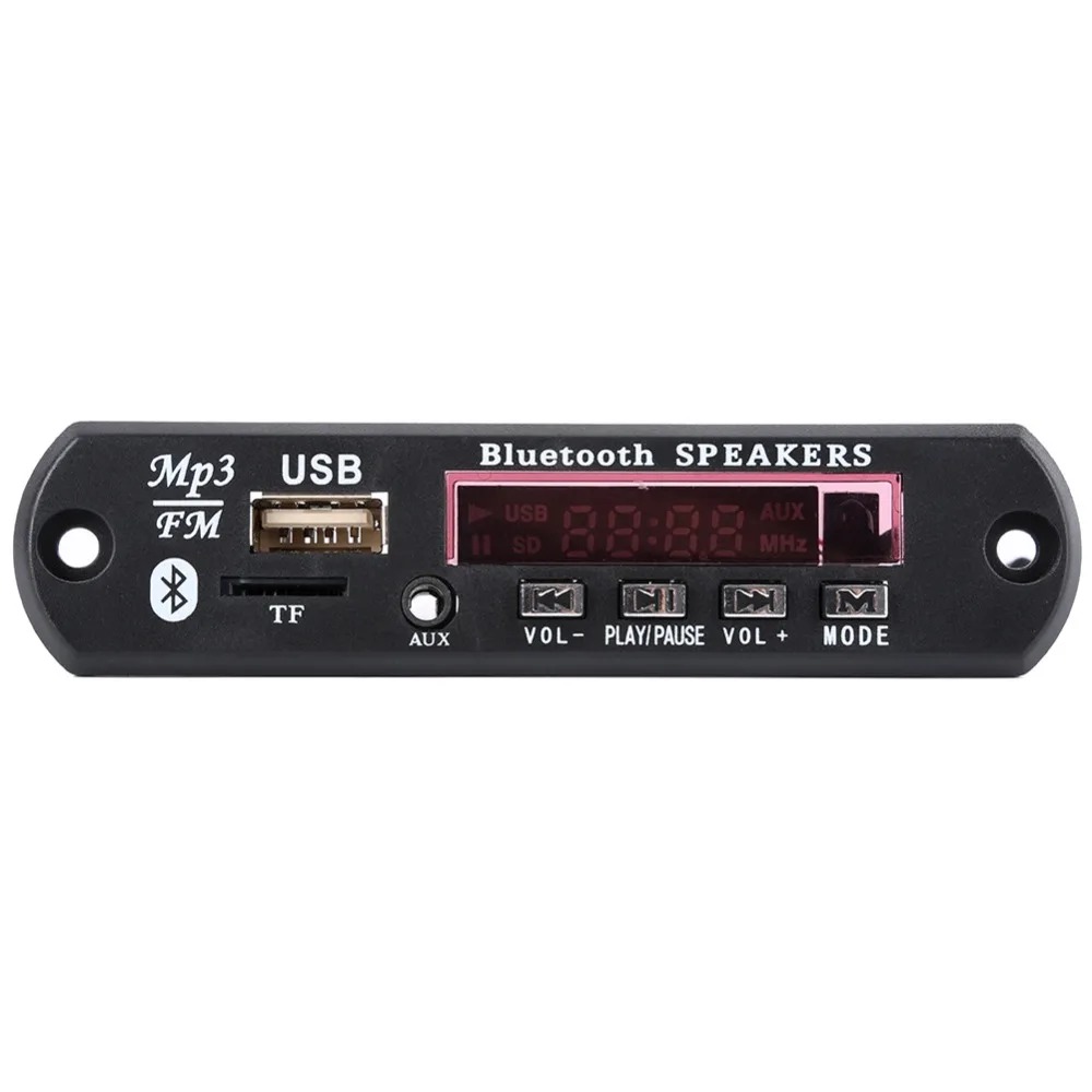 12 В Buetooth 4 2 Micro USB MIC 3 5 мм AUX FLAC MP3 WMA декодер плата аудио модуль TF радио для