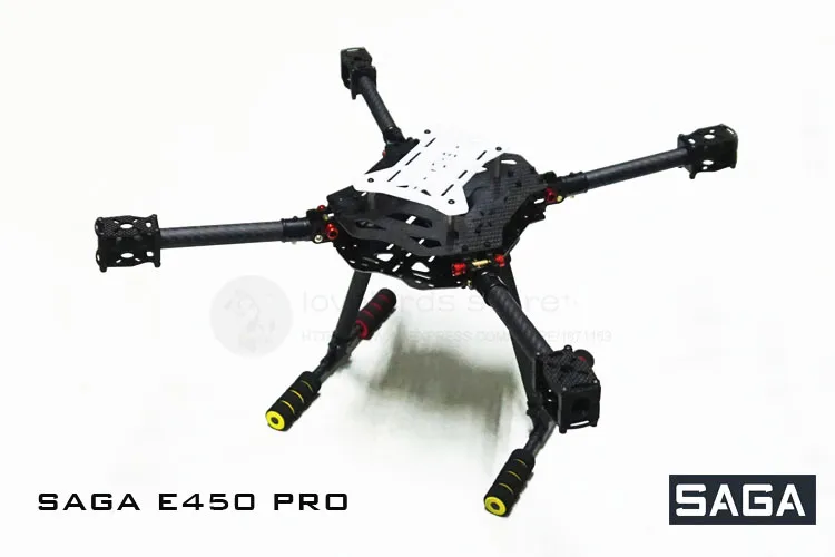 

DIY FPV drones SAGA E450 pro umbrella folding 3K pure carbon frame with landing gear E450-V2 upgrade support X4 / X8 model