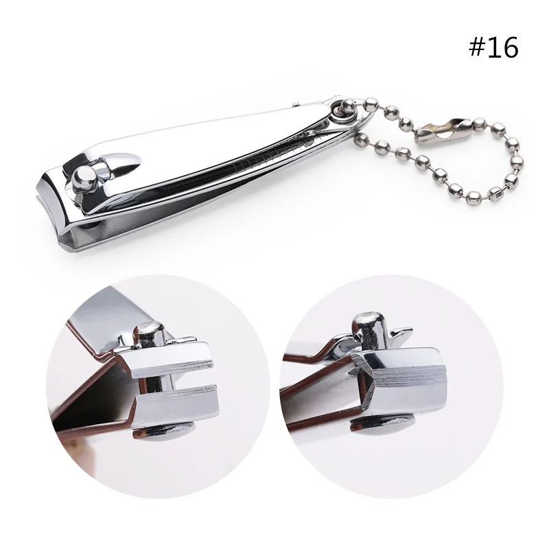 16 Dual-end Nail Cuticle Pusher Remover Stainless Steel Professional Nail Art Manicure DIY Design Tools - Цвет: 16