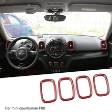 4 шт. приборная панель воздуха на выходе оболочки модифицированное декоративное кольцо для BMW mini countryman F60