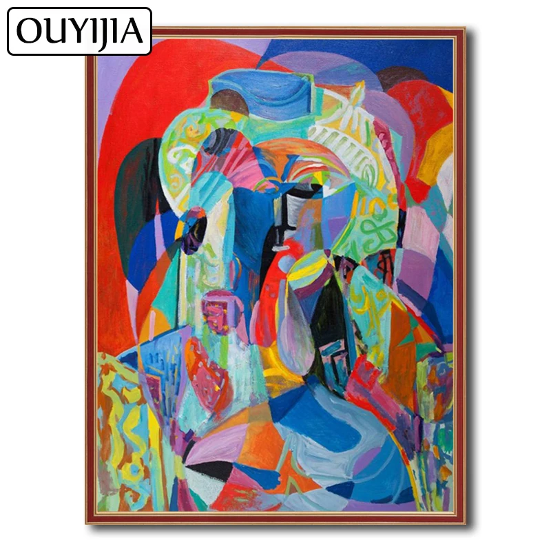 OUYIJIA Picasso 5D DIY персонаж абстрактная картина маслом квадратная Стразы Алмазная