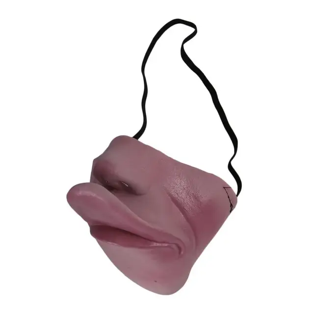 Latex Mask Half Face Cosplay Latex Big Nose Halloween Carnival Party