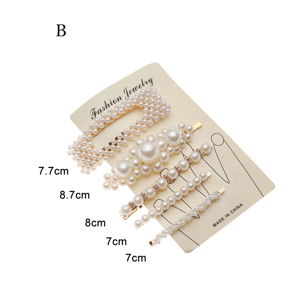 Золотой 1 комплект, корейские винтажные шпильки с жемчугом, модные заколки, имитирующие жемчужные заколки для волос для девочек, аксессуары для укладки волос