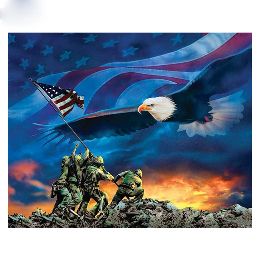 Americans Eagle and military