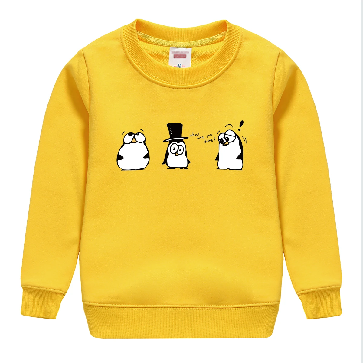 "what are you doing"pattern printed 2017 new fashion cotton sweatshirt , keeping warm and Non-fading , design for children HTB1K2robGLN8KJjSZFmq6AQ6XXaF - "what are you doing"pattern printed 2017 new fashion cotton sweatshirt , keeping warm and Non-fading , design for children