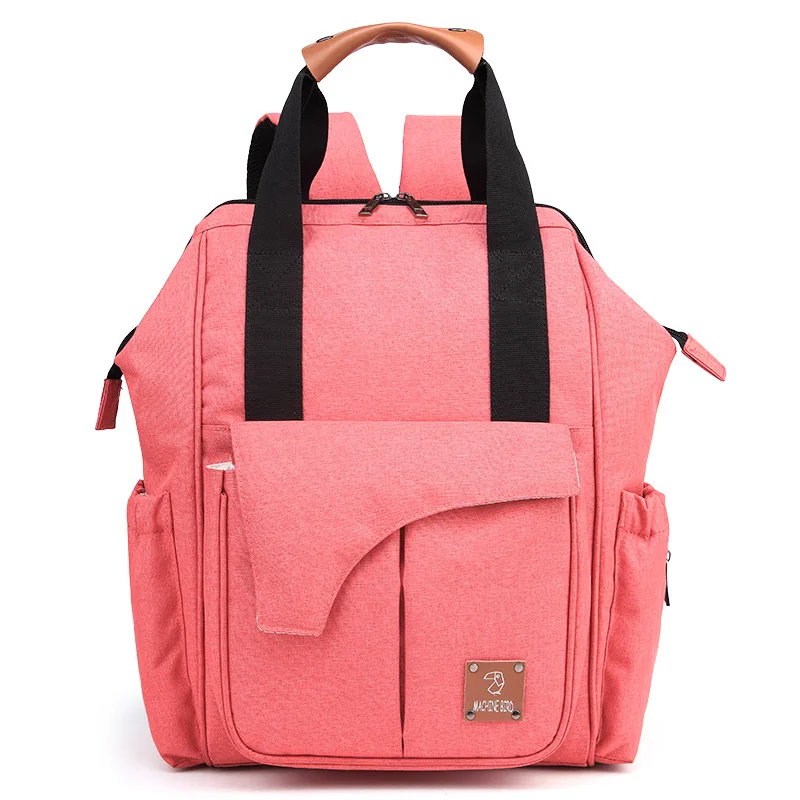 Сумка для детских подгузников, рюкзак, Набор сумок для подгузников, большая емкость, водонепроницаемая, для мам, для мам, для путешествий, для кормления, сумка для коляски - Цвет: orange