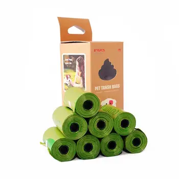 

Compostable Dog Poop Bags Cornstarch Earth Friendly 120 Counts 17 Micron ASTM D6400 Biodegradable Cat Waste Bags Garbage Bag