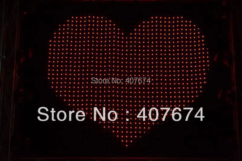 

Rasha P18 2M*3M 176 leds LED video Curatin With SD Card Mode Suppor Eidt Program LED Video screen for Wedding DJ Booth
