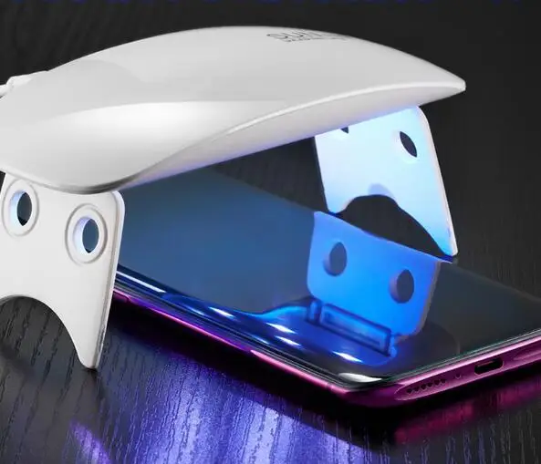 

UV Liquid Full Glue Tempered Glass Screen Protector For OPPO Find X 2PCS Glass+2PCS Glue+1 Big Light For Oppo Find X UV Glass