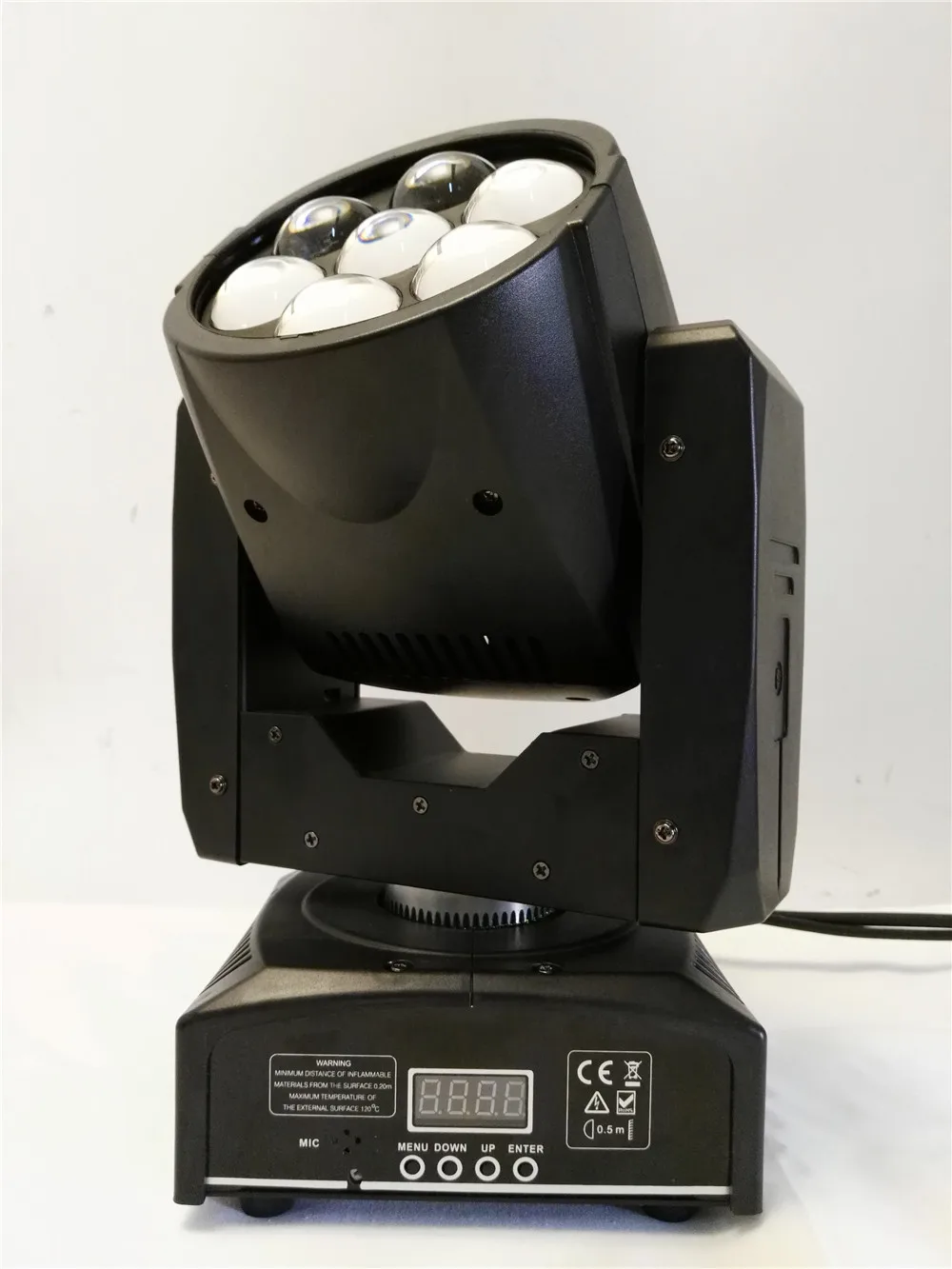 Zoom LED 7x12w RGBW 4in1 Moving Head Light DMX512 Wash Light/Zoom профессиональный DJ/Bar/Party/Show/Stage Light|Эффект