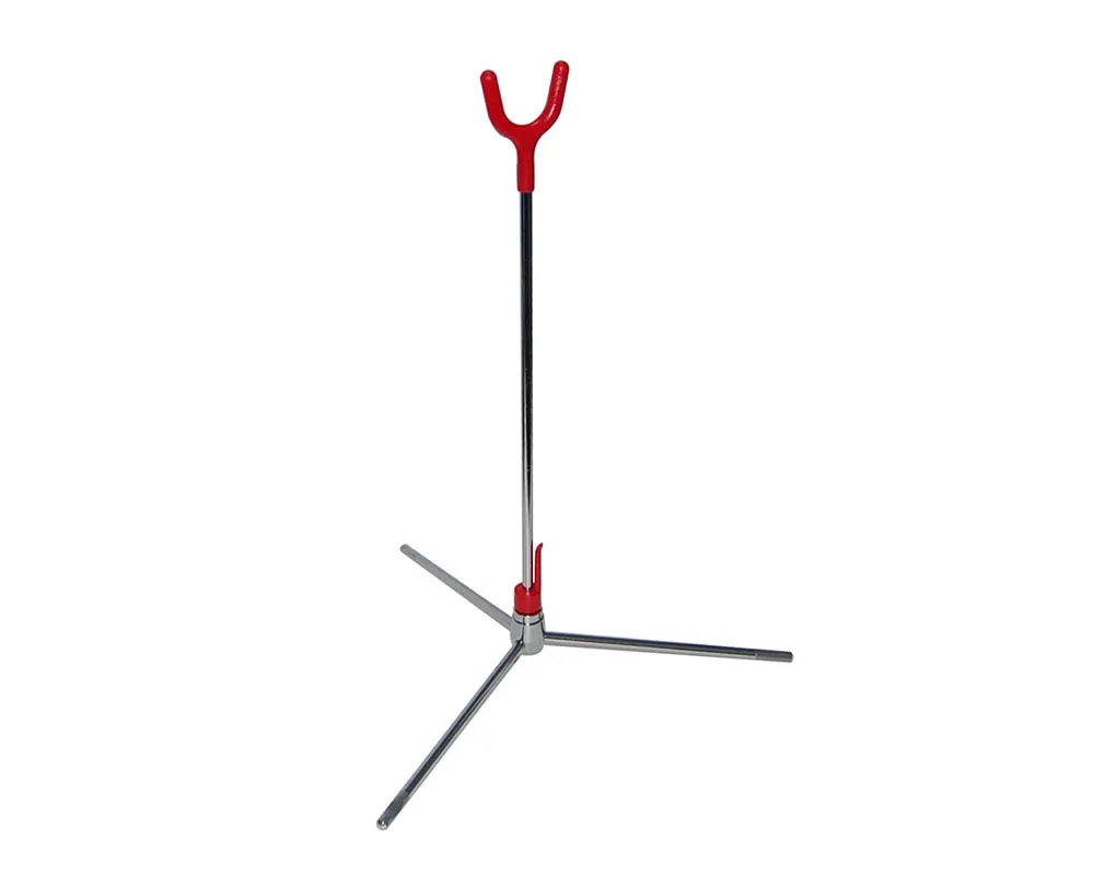 

Universal Stainless Steel Foldable Bow Holder for Recurve Compound Traditional Bow Vertical Detachable Archery Bow Stand Rack