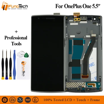 

For OnePlus One One Plus 1+ 1 A0001 Smartphone LCD Display Touch Screen Digitizer Full Assembly Replacement, Free Shipping