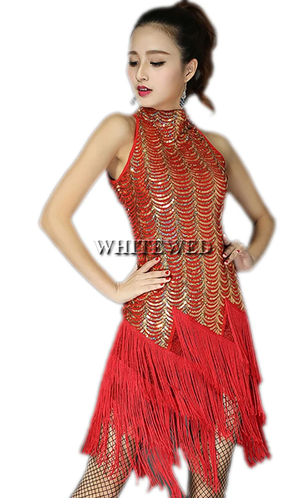 high neck flapper dress
