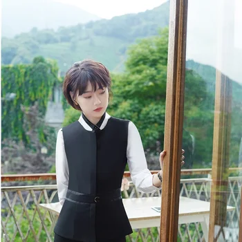 

Ladies Office Formal OL Styles Waistcoat Blazers Jackets Ladies Tops Female Vest Coat Women Outwear Clothes Plus Size