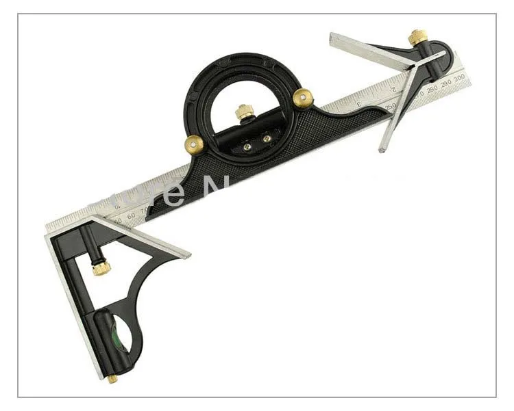 

Free shipping Universal 180 degree angle protractor combination square-foot metal measuring tool woodworking activity Square