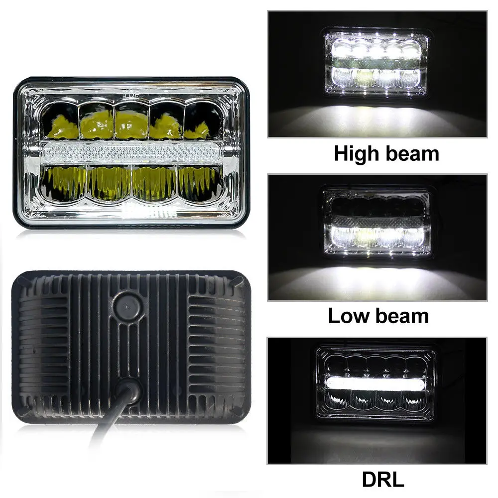 8 комплектов 5X" светодиодный фары для Peterbilt Freightliner Western Star 4900 полу передняя фара для Chevy express Cargo Van 1500 2500 3500