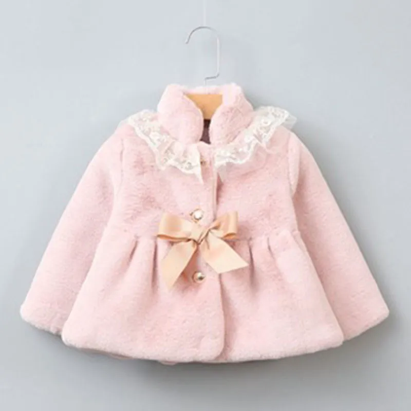

Scsech Baby girl Thick Coat 2018 Winter Jacket For Infant Girls Faux Fur Kids Outerwear&Coats Children Winter Clothing S8405