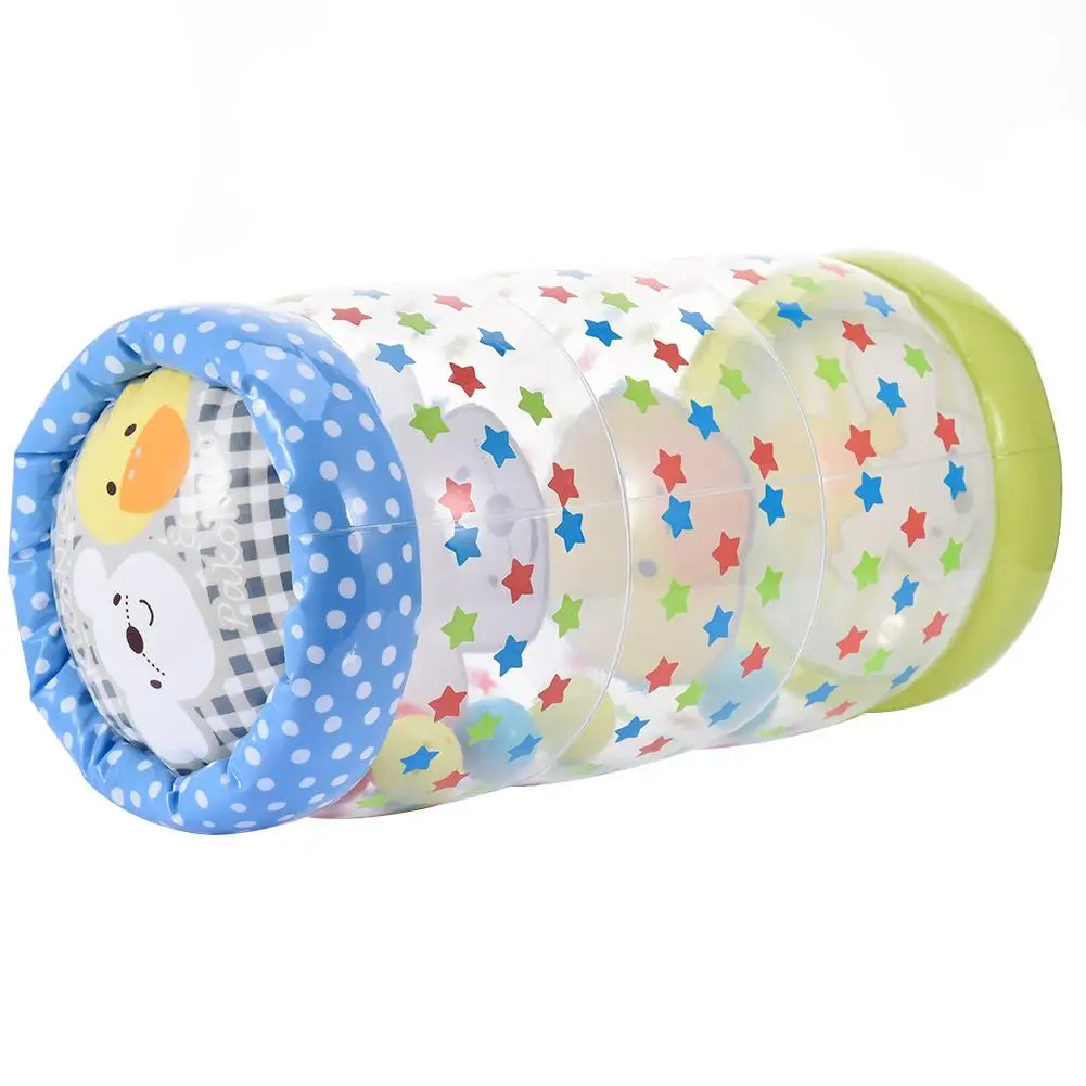 Baby Assisted Crawling Roller Toy Kids Crawling Plastic Roller Infant Inflatable Roller Exercise Early Learning Toy For Toddlers - Цвет: Picture color