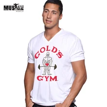 Soft style Mens Bodybuilding Golds T Shirt Fitness Workouts Tops&Tee Clothes tshirt 100% Premium Cotton Men t-shirt