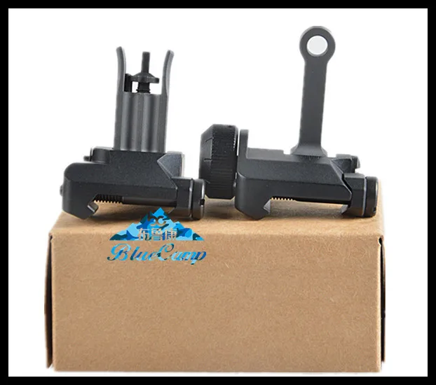 

Tactical Hunting SR16 300M Flip Up Folding BUIS Iron Rail Mounted Rear Sight