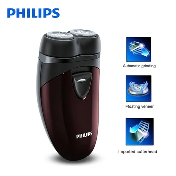 

100% Original Philips Electric Shaver PQ206/18 Rotary With Two Independent Floating Heads AA Battery For Men's Electric Razor